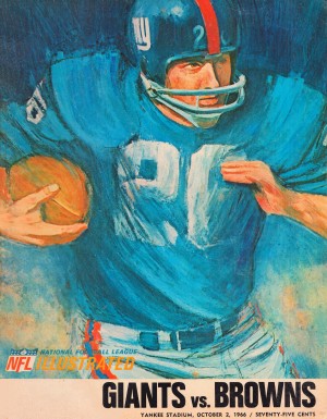 1966 New York Giants Program Cover Art