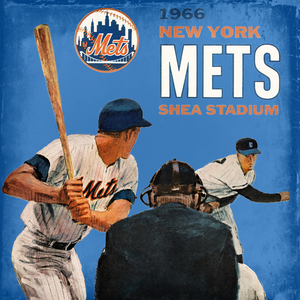 1966 New York Mets Scorecard Remix Art