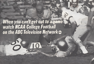 1966 ABC College Football Advertisement Print