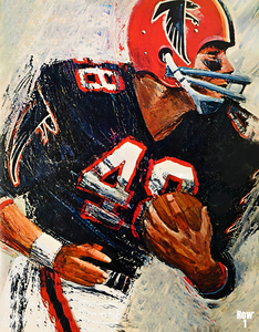 1966 Atlanta Falcons Football Player Art