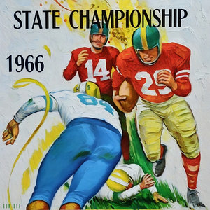 1966 Football State Championship Art