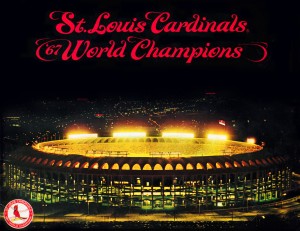1967 Cardinals World Series Champions Poster Baseball Art Wood Prints