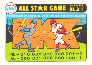 1967 Baseball All-Star Game Art