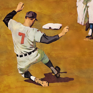1967 Baseball Slide Art