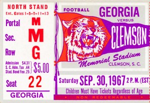 1967 Georgia vs. Clemson