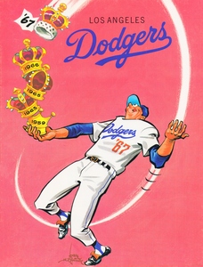 1967 Los Angeles Dodgers Karl Hubenthal Poster