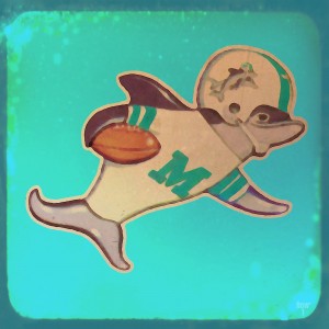 1967 Miami Dolphins Remix Art