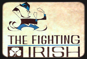 1967 Notre Dame Fighting Irish Art by Ted Drake