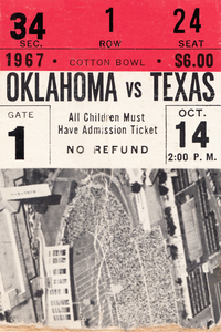1967 Oklahoma Sooners vs. Texas Longhorns 