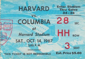 1967 Harvard vs. Columbia