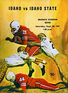 1967 Idaho vs. Idaho State Football Cover Art