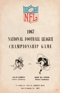 1967 NFL Championship Game Art