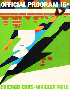 1968 Chicago Cubs Program Art