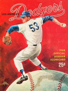 1968 Don Drysdale LA Dodgers Art