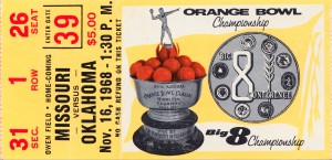 1968 Oklahoma Sooners vs. Missouri