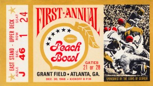 1968 First Peach Bowl LSU Win