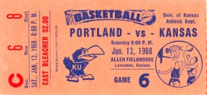 1968 portland vs. kansas jayhawks basketball