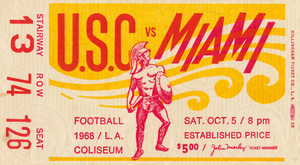 1968 USC Trojans vs. Miami Hurricanes