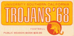1968 USC Trojans Season Ticket