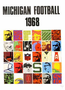 1968 Michigan Football Art