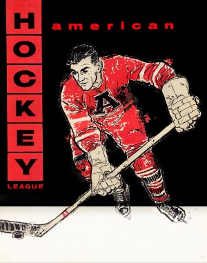 1958 American Hockey League Poster