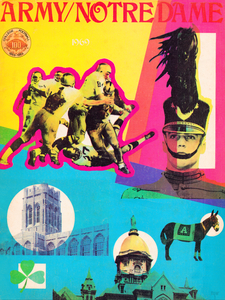 1969 Notre Dame vs. Army Football Program Cover Art
