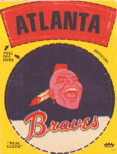 1969 Atlanta Braves Fleer Decal Sign