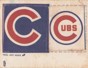 1969 Chicago Cubs Fleer Decal Wall Print