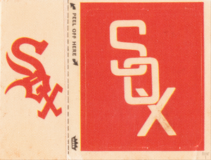 1969 Chicago White Sox Fleer Decal Canvas