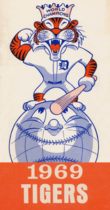 1969 Detroit Tigers Retro Baseball Art