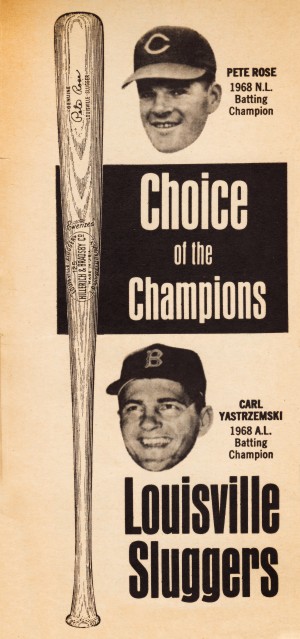 1969 Louisville Slugger Pete Rose Ad