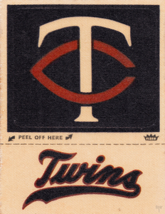 1969 Minnesota Twins Fleer Decal Art Print