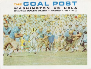 1969 UCLA vs. Washington Football Program Cover Art