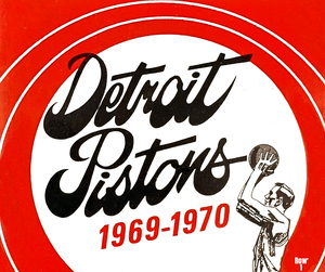 1969 Detroit Pistons Throwback Art