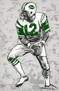 1969 New York Jets Joe Namath Art