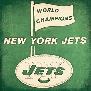 1969 New York Jets World Champions Art