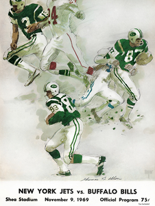 1969 New York Jets vs. Buffalo Bills Cover Art