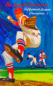 1969 St. Louis Cardinals Baseball Art