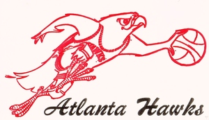1970 Atlanta Hawks Ticket Stub Art