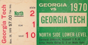 1970 Georgia Tech vs. Georgia