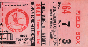 1970 St. Louis Cardinals vs. New York Mets | Row 1