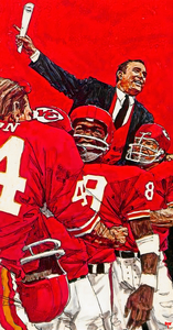 1970 Kansas City Chiefs Football Celebration Art