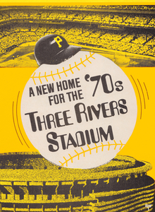 1970 Pittsburgh Pirates Three Rivers Stadium Art