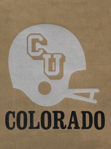 Retro Seventies Colorado Buffaloes Football Helmet Art