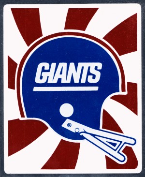 Retro New York Giants Helmet Art