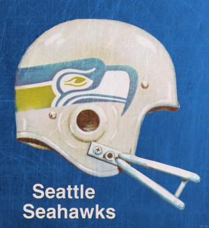 1970s Seattle Seahawks Helmet Art