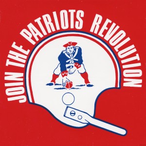 Vintage New England Patriots Helmet Art
