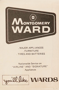 1970s montgomery wards ad wall art