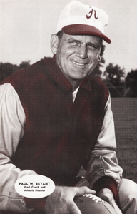 Bear Bryant Photo Art Poster