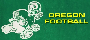 1971 Oregon Duck Football Art Remix